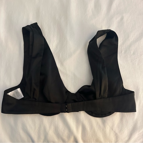 Danielle Bernstein by WeWoreWhat Black Silky Bra Top - Picture 7 of 7